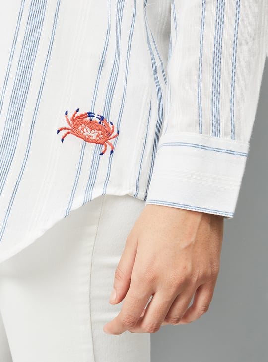 Kalki x Max Women Striped Longline Shirt