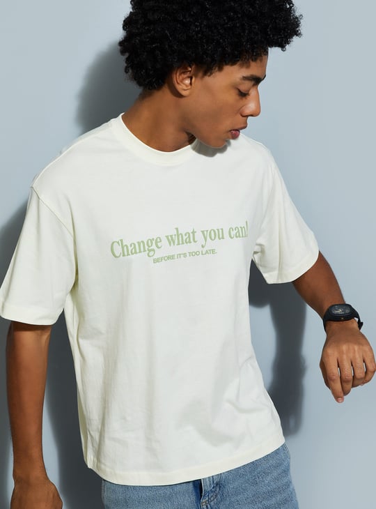 URB_N Men Printed Oversized T-shirt