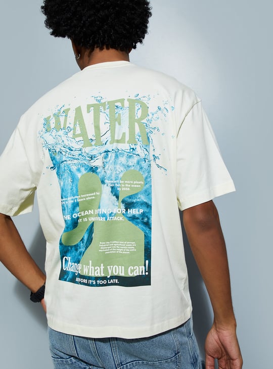 URB_N Men Printed Oversized T-shirt