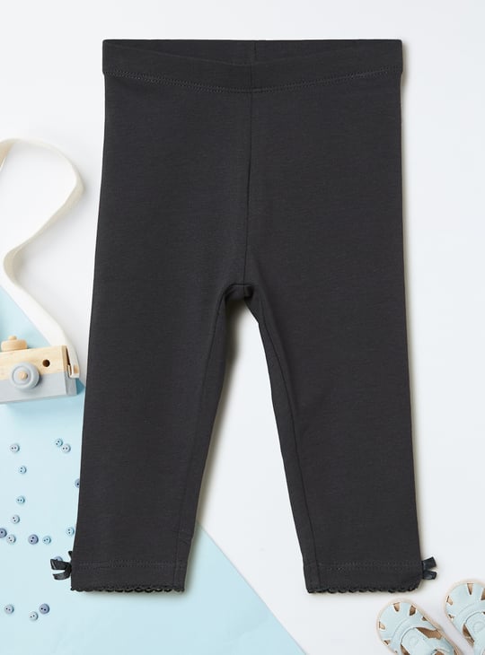 Girls Bow Detail Leggings