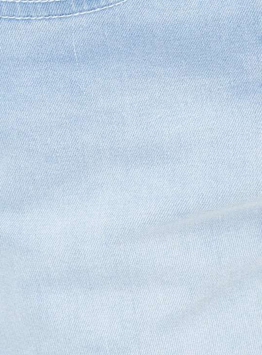 Men Carrot Fit Washed Jeans