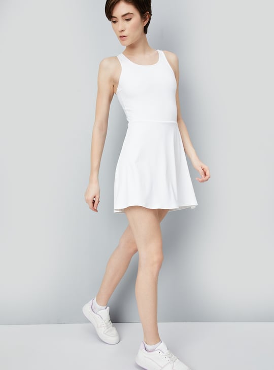 Women Solid Tennis Dress