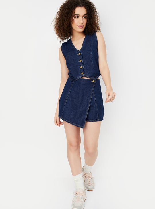 Women Denim Waistcoat