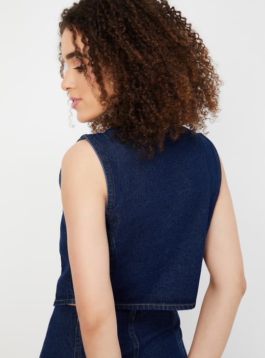 Women Denim Waistcoat