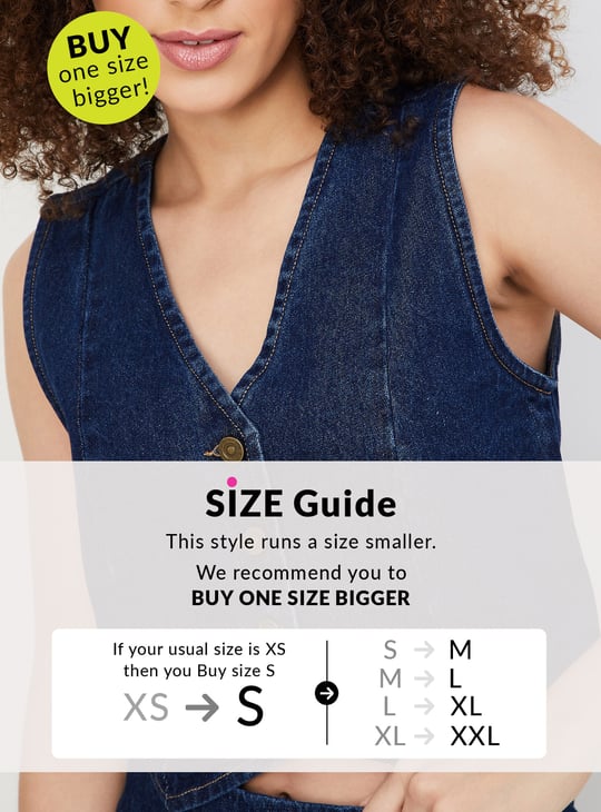 Women Denim Waistcoat