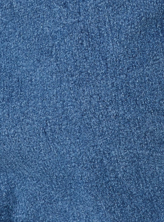 Women Solid Denim Bodycon Dress