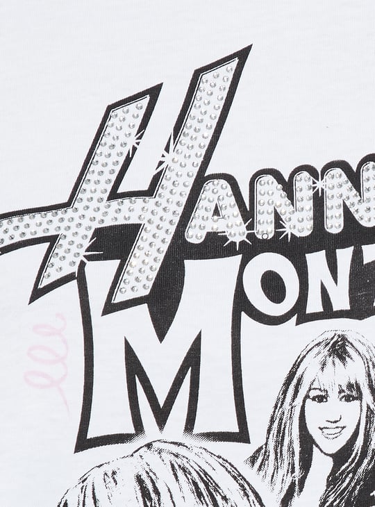 URB_N Women Hannah Montana Print Boxy Fit T-shirt