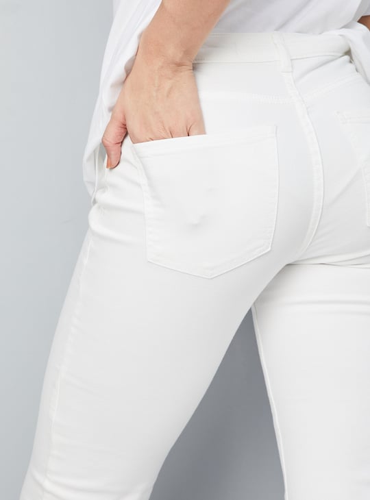 Women Solid Bootcut Jeans