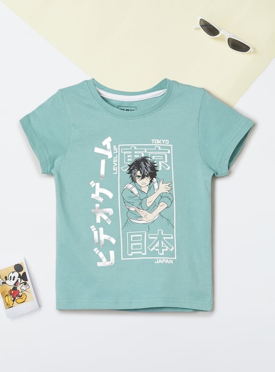 Boys Manga Tokyo Life Print T-shirt