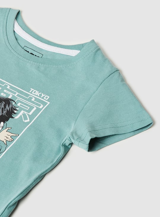 Boys Manga Tokyo Life Print T-shirt