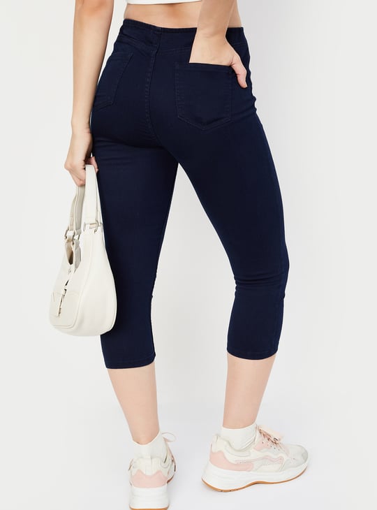 Women Solid Capri