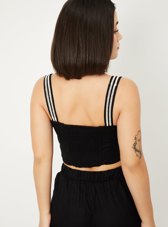 Women Embroidered Crop Top