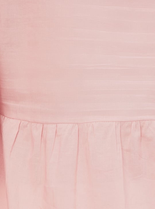 Women Schiffli Peplum Top