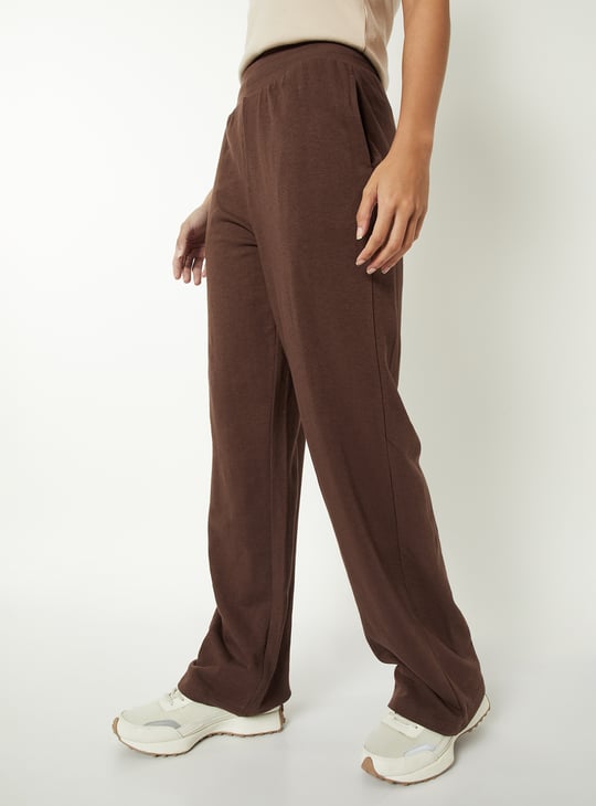 Women Solid Athleisure Track Pants