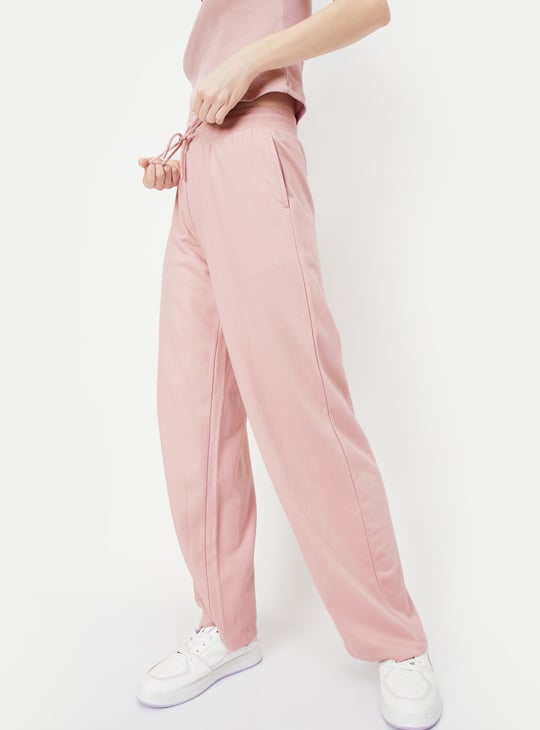 Women Solid Athleisure Track Pants