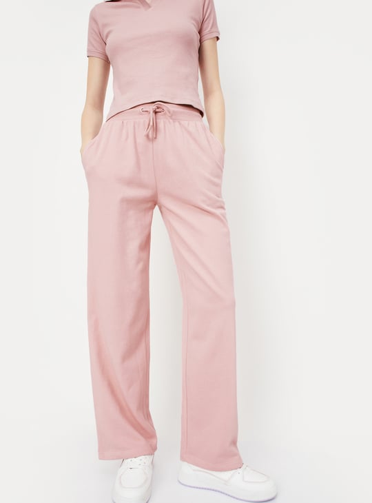 Women Solid Athleisure Track Pants