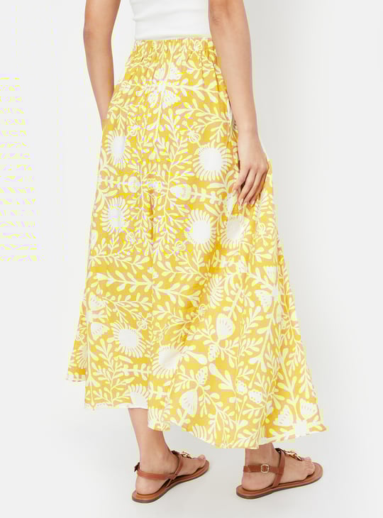 Women Printed Flared Skirt