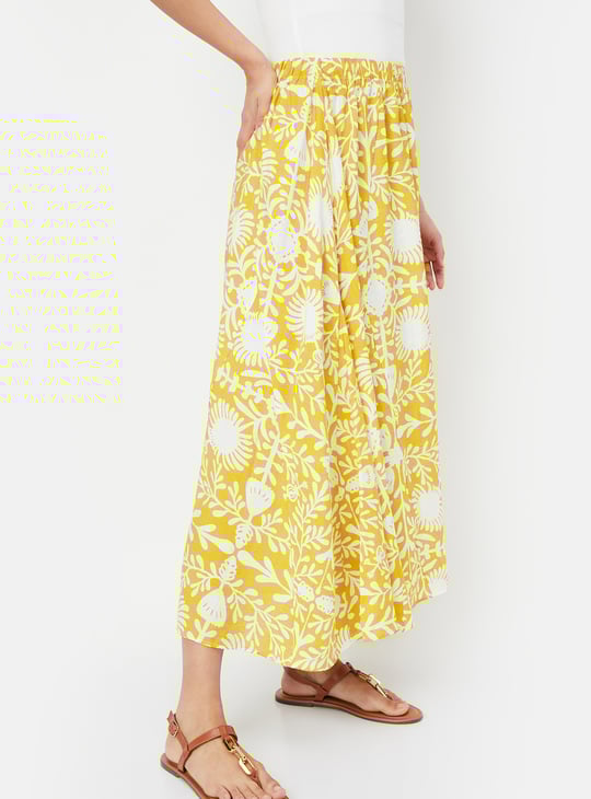 Women Printed Flared Skirt