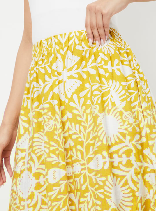 Women Printed Flared Skirt