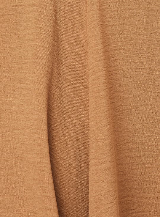 Women Solid Belted Skirt