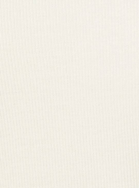 Men Ribbed Johnny Collar Polo T-shirt