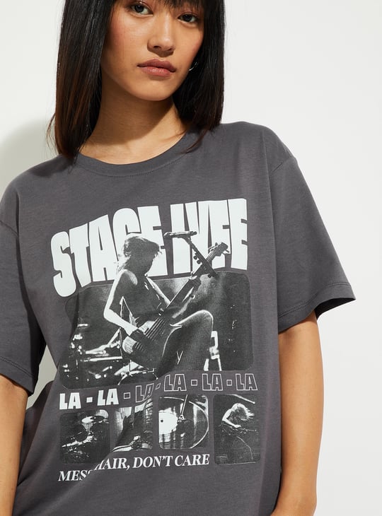 URB_N Women Relaxed Fit Graphic T-shirt