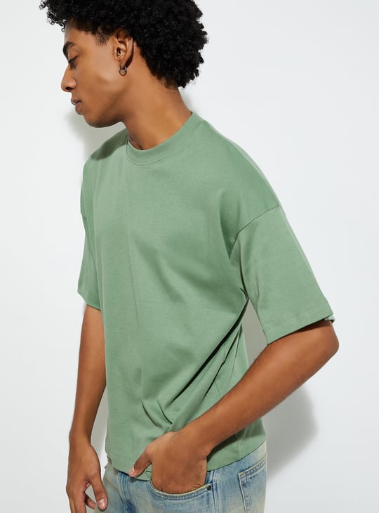 URB_N Men Solid Oversized T-shirt