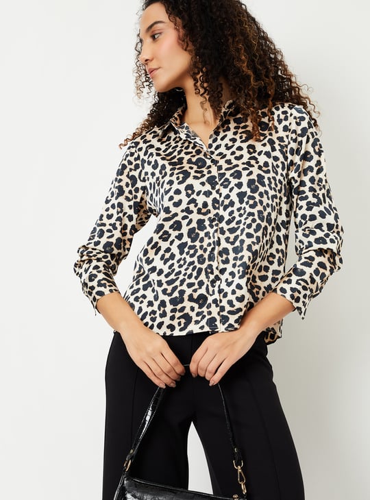 Women Leopard Printed Shirt