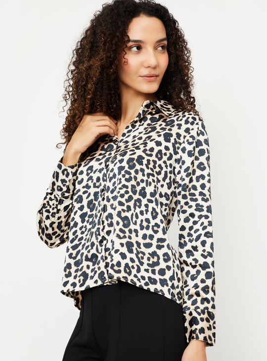 Women Leopard Printed Shirt