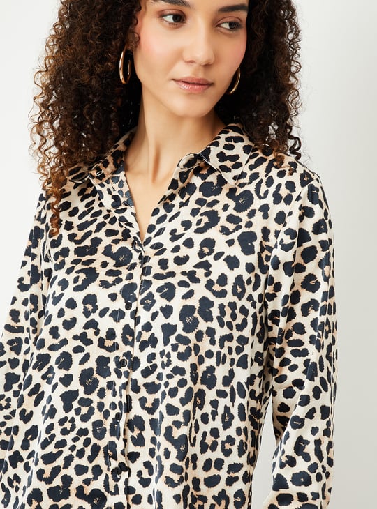 Women Leopard Printed Shirt