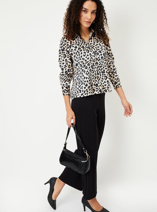 Women Leopard Printed Shirt