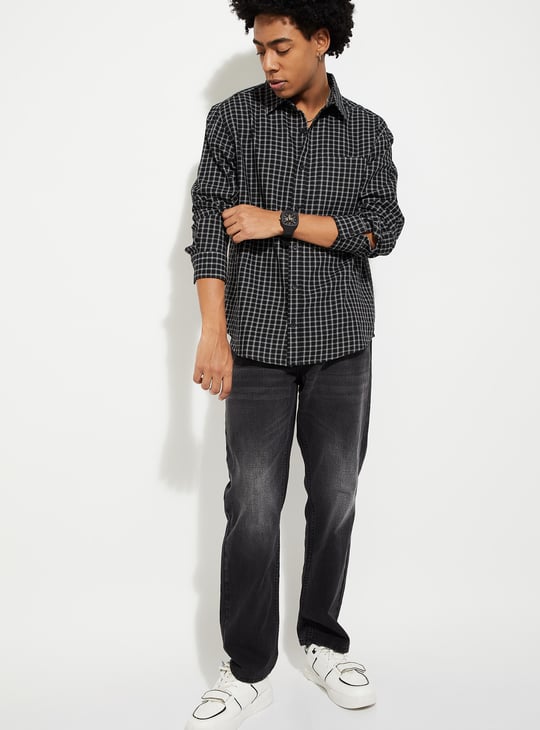 URB_N Men Checked Relaxed Fit Shirt
