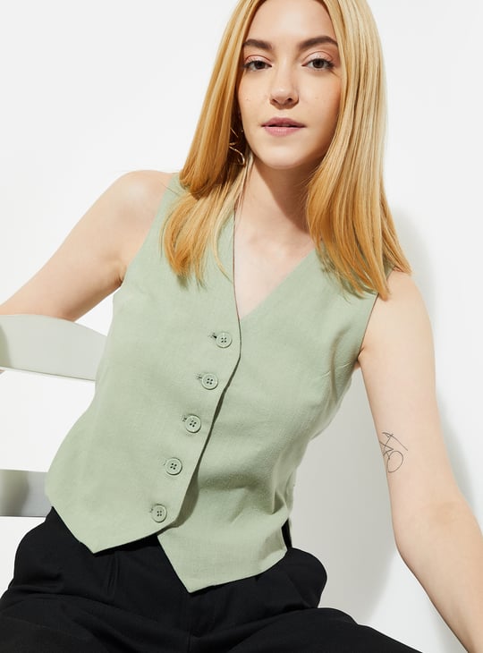 ALAYA F x URB_N Women Solid Vest Top