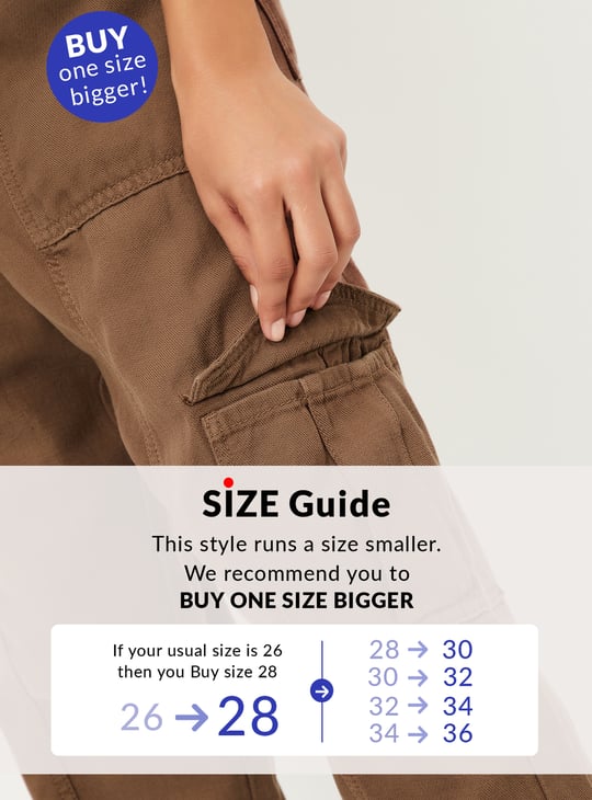 Women Textured Cargo Jogger Jeans