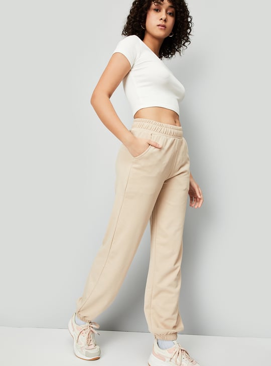 Women Solid Athleisure Joggers
