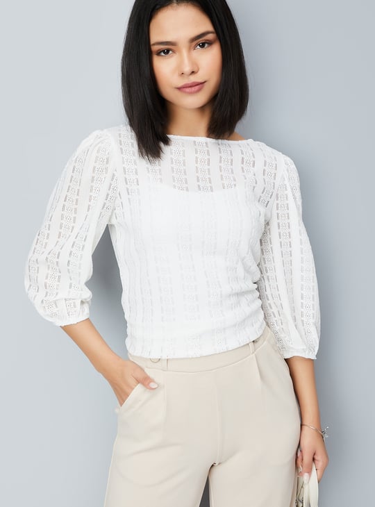 Women Floral Patterned Knit Top