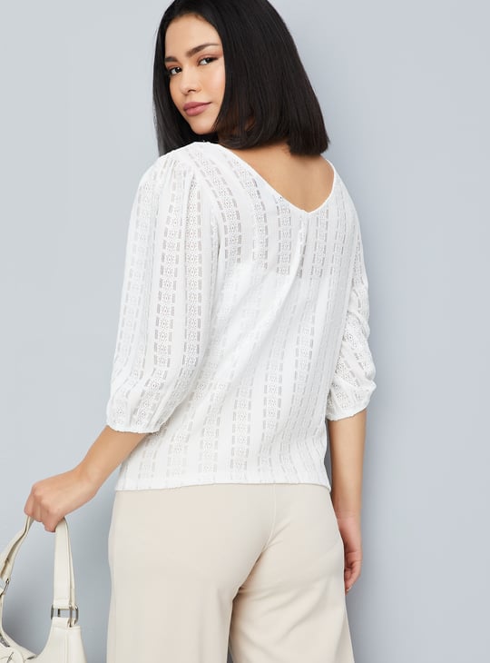 Women Floral Patterned Knit Top