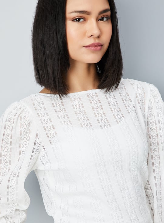 Women Floral Patterned Knit Top