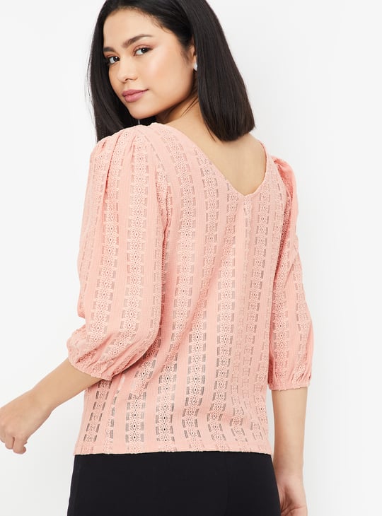 Women Floral Patterned Knit Top