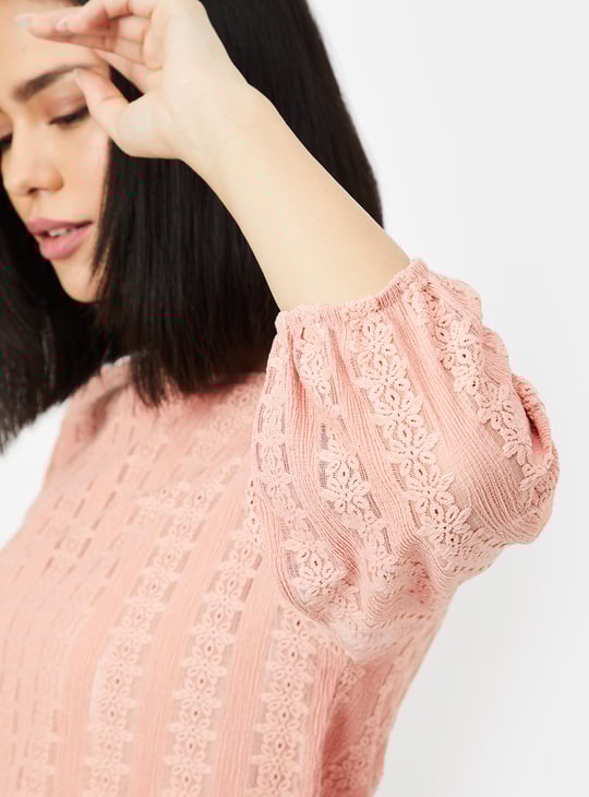 Women Floral Patterned Knit Top