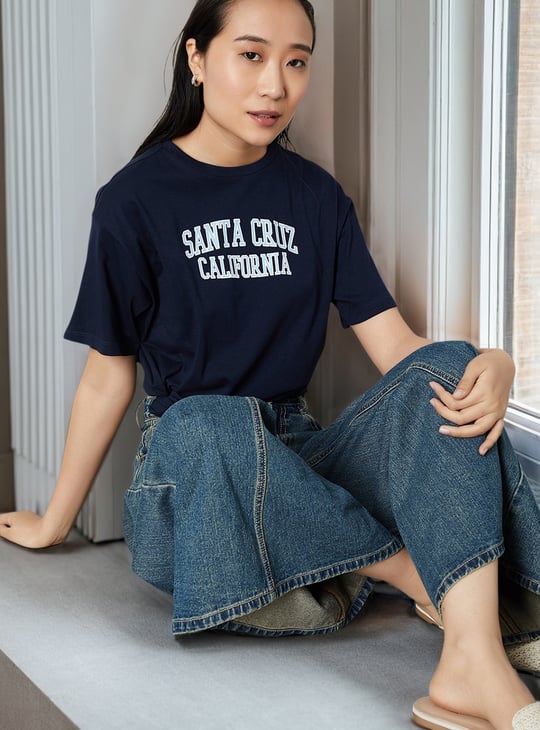 Women Printed Oversized T-shirt