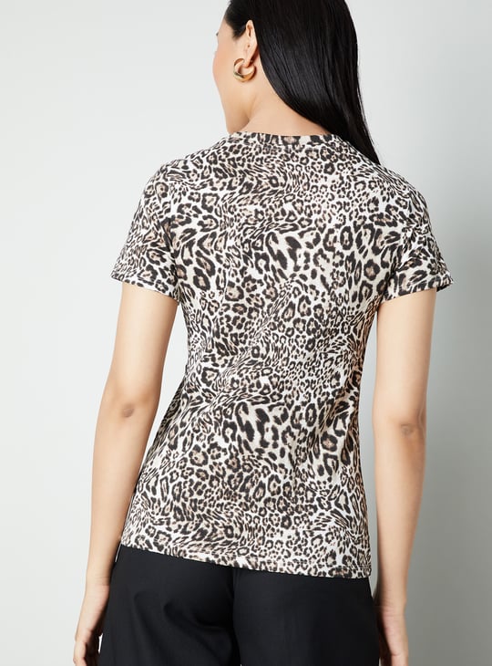 Women Animal Print T-shirt