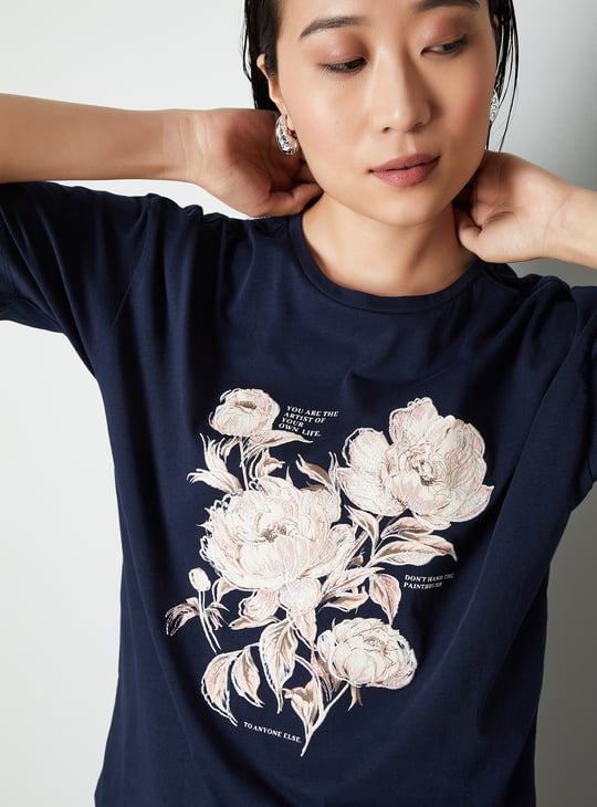 Women Floral Print T-shirt Floral Print