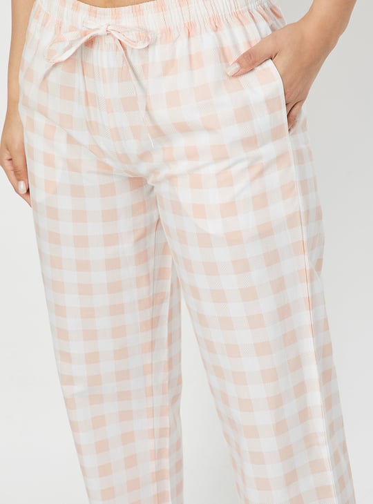 Women Checked PJ Set
