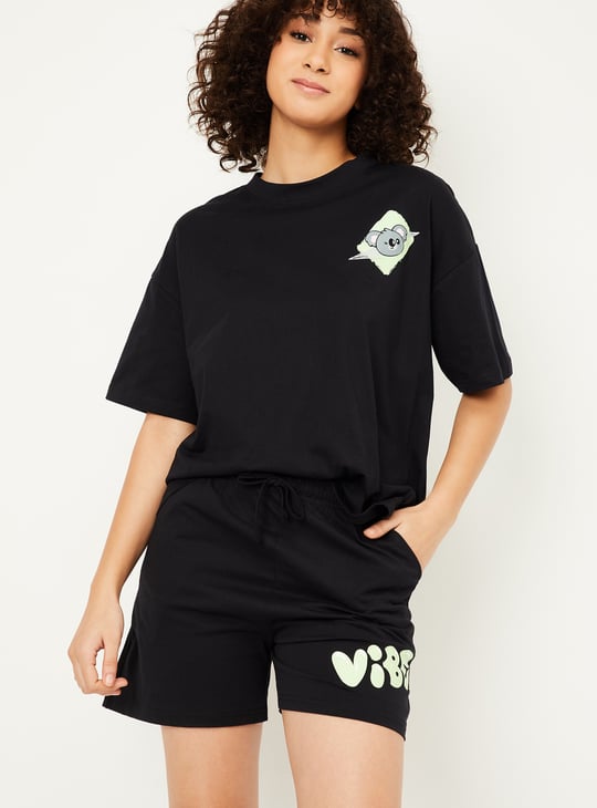 Women Sleepwear Shorts Set