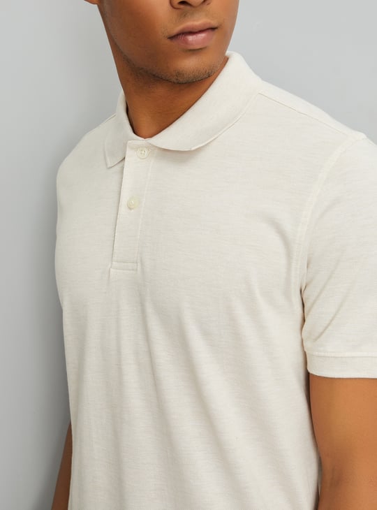 Men Solid Polo T-shirt