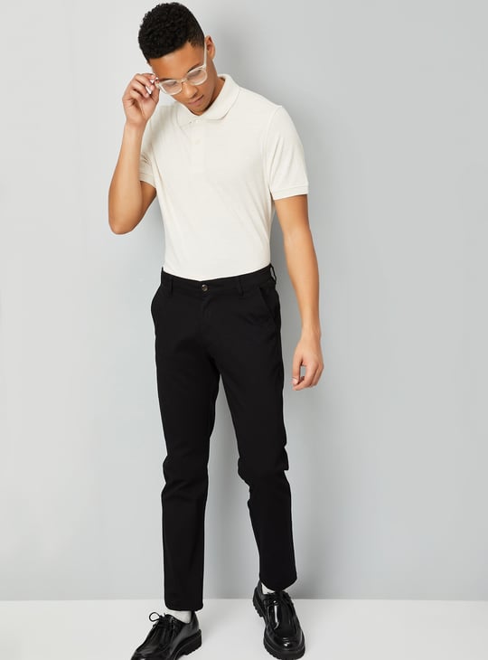Men Solid Polo T-shirt