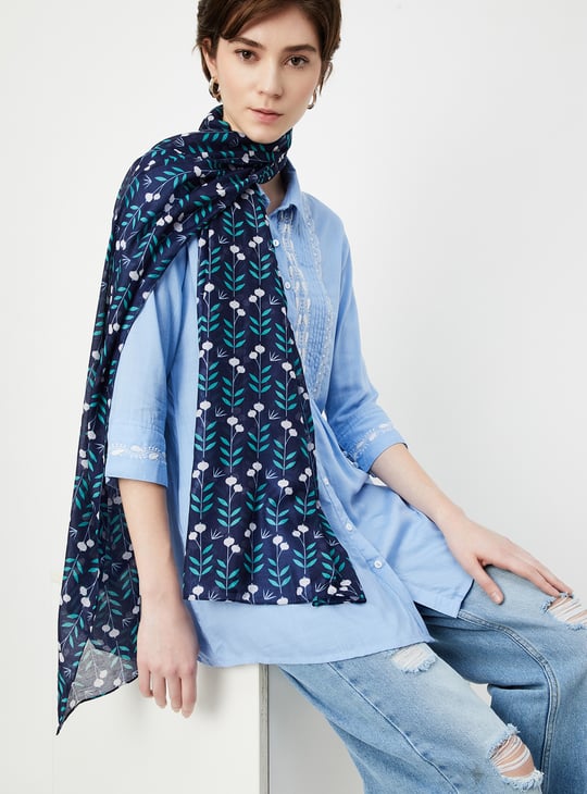 Buy Women Printed Scarf Online at just Rs. 199.0 - 1000014775594