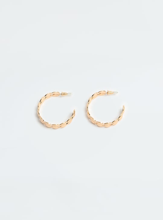 Women Half Hoop Earrings - Pack of 3