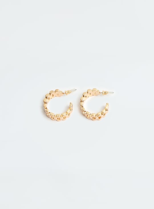 Women Half Hoop Earrings - Pack of 3